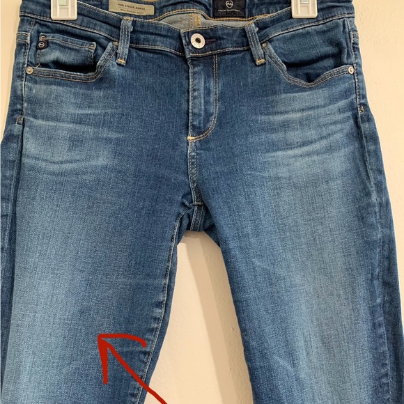 Ag Adriano Goldschmied Jeans Womens Size 28 The Stevie Slim Straight Ankle - Picture 3 of 11